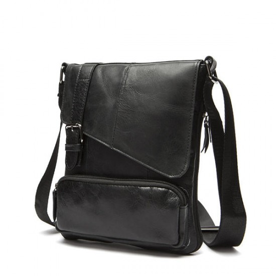 Genuine Leather Big Capacity Shoulder Bag Leisure Crossbody Bag Message Bag For Men Genuine Leather Big Capacity Shoulder Bag Leisure Crossbody Bag Message Bag For Men