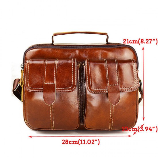 Genuine Leather Briefcase Business Bag Messenger Bag For Men Genuine Leather Briefcase Business Bag Messenger Bag For Men