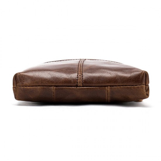 Genuine Leather Solid Shoulder Bag Messenger Bag For Men Genuine Leather Solid Shoulder Bag Messenger Bag For Men