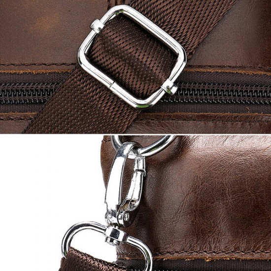 Genuine Leather Solid Shoulder Bag Messenger Bag For Men Genuine Leather Solid Shoulder Bag Messenger Bag For Men