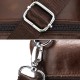 Genuine Leather Solid Shoulder Bag Messenger Bag For Men