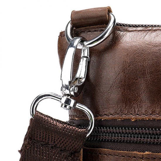 Genuine Leather Solid Shoulder Bag Messenger Bag For Men Genuine Leather Solid Shoulder Bag Messenger Bag For Men