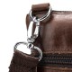 Genuine Leather Solid Shoulder Bag Messenger Bag For Men