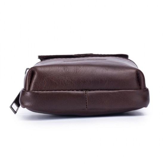 Genuine Leather Vintage 6 Inch Phone Bag Crossbody Bag Waist Bag For Men