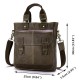 Genuine Leather Vintage Outdoor Casual Crossbody Bag For Men