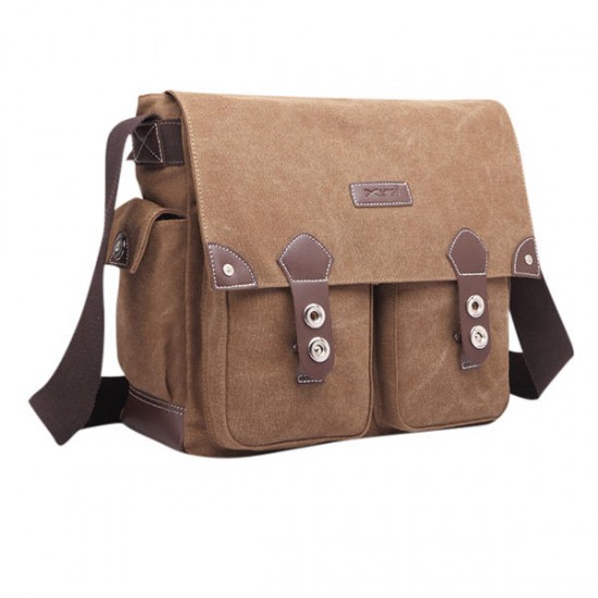 Men Retro Canvas Messenger Casual Crossboby Bag Laptop Shoulder Bag