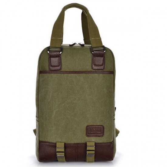 14-15inch Laptop Men Women Canvas Casual Backpack Outdoor Knapsack