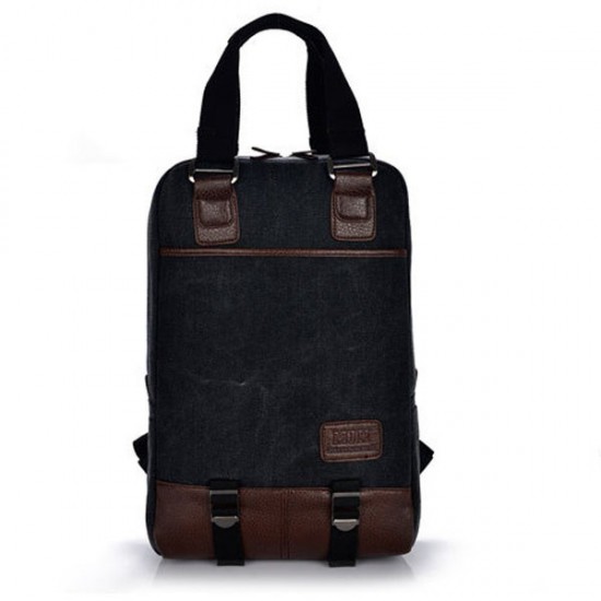 14-15inch Laptop Men Women Canvas Casual Backpack Outdoor Knapsack