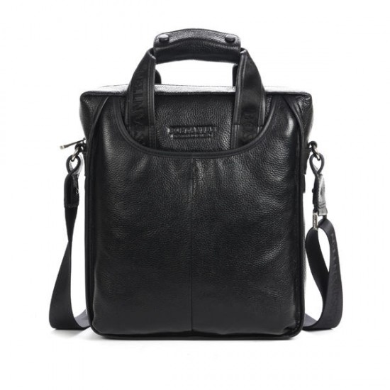 BOSTANTEN Men Business Genuine Leather Crossbody Bag Handbag Shoulder Messenger Briefcase
