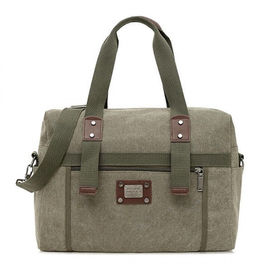 Canvas Handbag Shoulder Bag Large Capacity Messenger Bag for Men