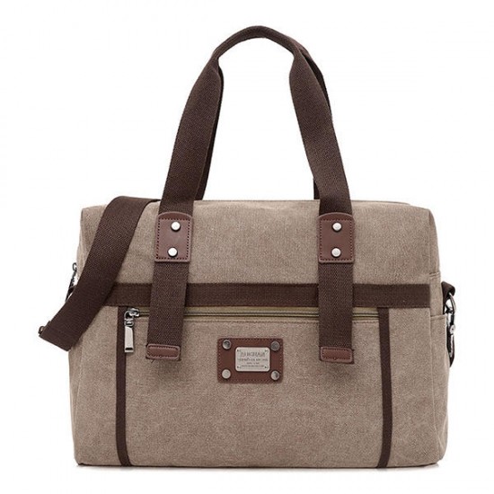 Canvas Handbag Shoulder Bag Large Capacity Messenger Bag for Men