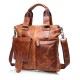 Ekphero® Retro Mens Bag Fashion Business Handbag Durable Real Leather Shoulder Bag