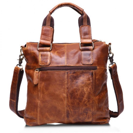 Ekphero® Retro Mens Bag Fashion Business Handbag Durable Real Leather Shoulder Bag Ekphero® Retro Mens Bag Fashion Business Handbag Durable Real Leather Shoulder Bag