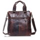 Ekphero® Retro Mens Bag Fashion Business Handbag Durable Real Leather Shoulder Bag Ekphero® Retro Mens Bag Fashion Business Handbag Durable Real Leather Shoulder Bag