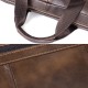 Genuine Leather Business Briefcase Large Capacity Handbag Shoulder Bag For Men