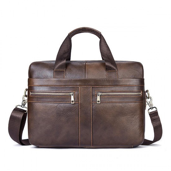 Genuine Leather Business Briefcase Large Capacity Handbag Shoulder Bag For Men Genuine Leather Business Briefcase Large Capacity Handbag Shoulder Bag For Men