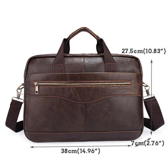 Genuine Leather Business Laptop Bag Briefcase Shoulder Bag For Men Genuine Leather Business Laptop Bag Briefcase Shoulder Bag For Men