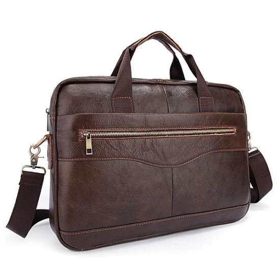 Genuine Leather Business Laptop Bag Briefcase Shoulder Bag For Men Genuine Leather Business Laptop Bag Briefcase Shoulder Bag For Men