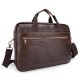 Genuine Leather Business Laptop Bag Briefcase Shoulder Bag For Men