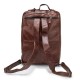 High-capacity Vintage Genuine Leather Men Bag  Laptop Handbag Travel Backpack