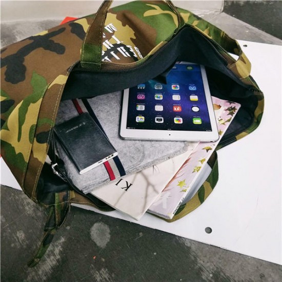 Men And Women Canvas Hip-Hop Travel Handbag Leisure Crossbody Bag