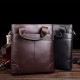 Men PU Business Casual Black Brown Shoulder Crossbody Bag Handbag