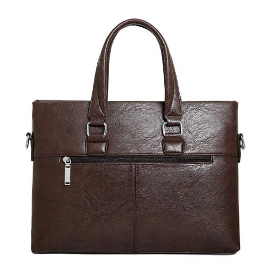 Men PU Business Crossbody Bag Outdoor Handbag Briefcase