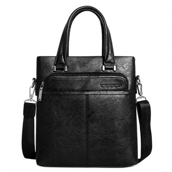 Men PU Business Crossbody Bag Outdoor Handbag Briefcase