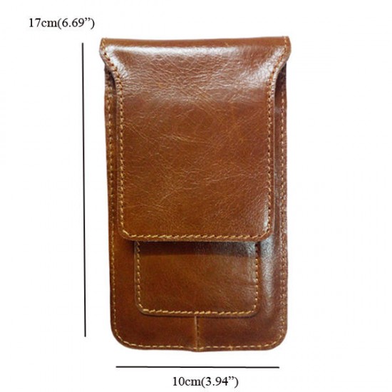 4.7-5.7 Inches Cell Phone Men Cell Phone Genuine Leather Waist Bag 4.7-5.7 Inches Cell Phone Men Cell Phone Genuine Leather Waist Bag