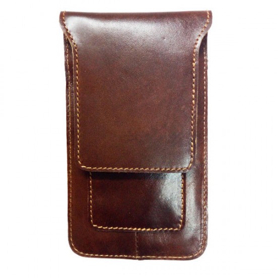 4.7-5.7 Inches Cell Phone Men Cell Phone Genuine Leather Waist Bag 4.7-5.7 Inches Cell Phone Men Cell Phone Genuine Leather Waist Bag