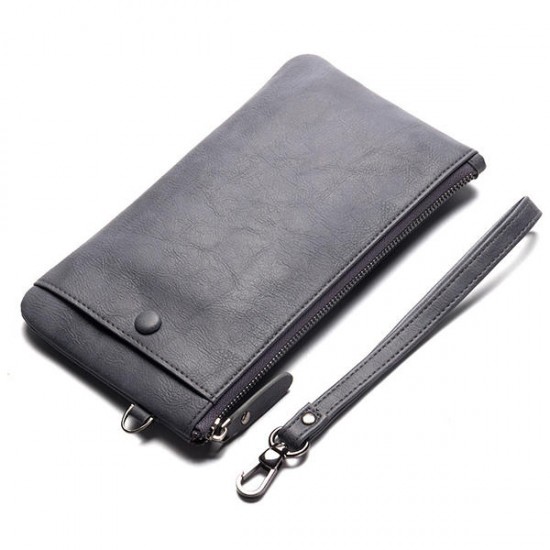 Business Casual Zipper Long Wallet Phone Bag Clutch Bag For Men Business Casual Zipper Long Wallet Phone Bag Clutch Bag For Men