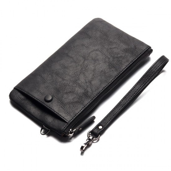 Business Casual Zipper Long Wallet Phone Bag Clutch Bag For Men Business Casual Zipper Long Wallet Phone Bag Clutch Bag For Men