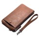 Business Casual Zipper Long Wallet Phone Bag Clutch Bag For Men