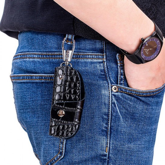 Genuine Leather Alligator Hasp Car Key Case Key Bag