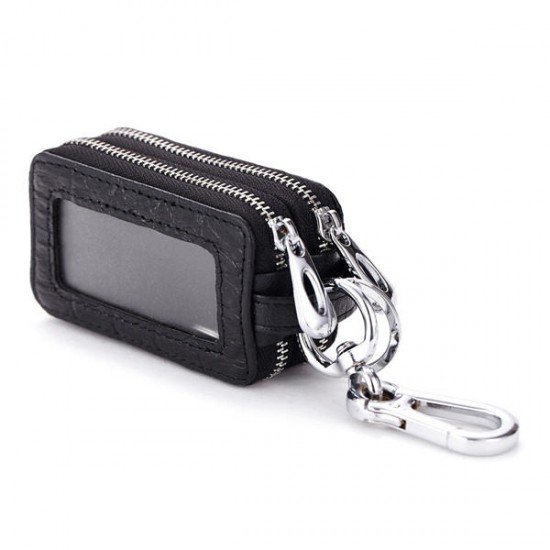 Genuine Leather Key Case Crocodile Pattern Car Key Holder Key Bag For Women Men