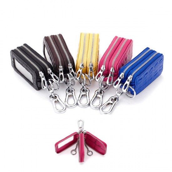 Genuine Leather Key Case Crocodile Pattern Car Key Holder Key Bag For Women Men Genuine Leather Key Case Crocodile Pattern Car Key Holder Key Bag For Women Men
