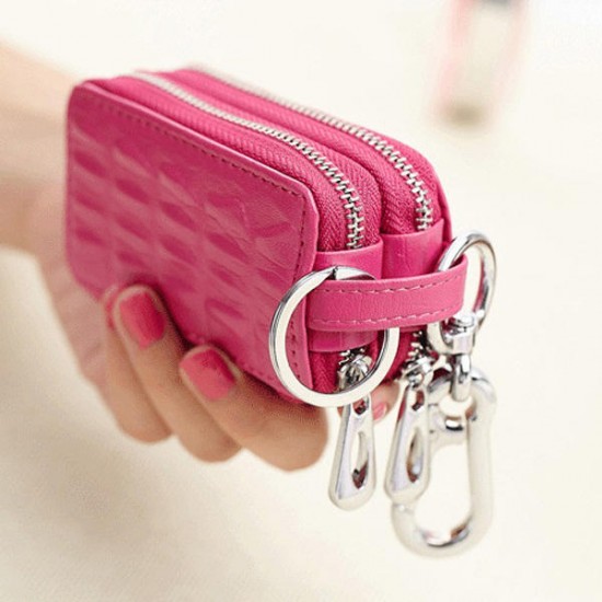 Genuine Leather Key Case Crocodile Pattern Car Key Holder Key Bag For Women Men