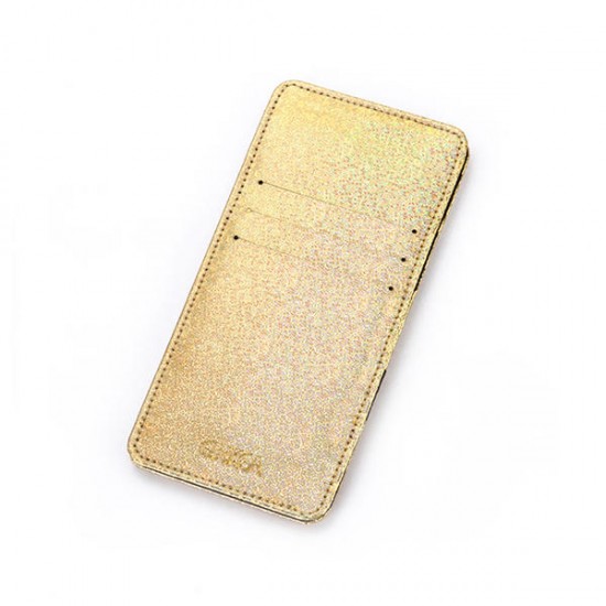 Glitter Faux Leather Card Holder Wallet For Men