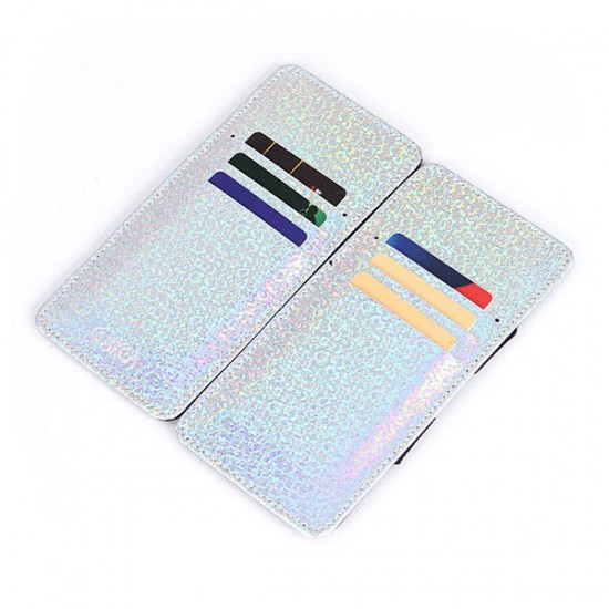 Glitter Faux Leather Card Holder Wallet For Men