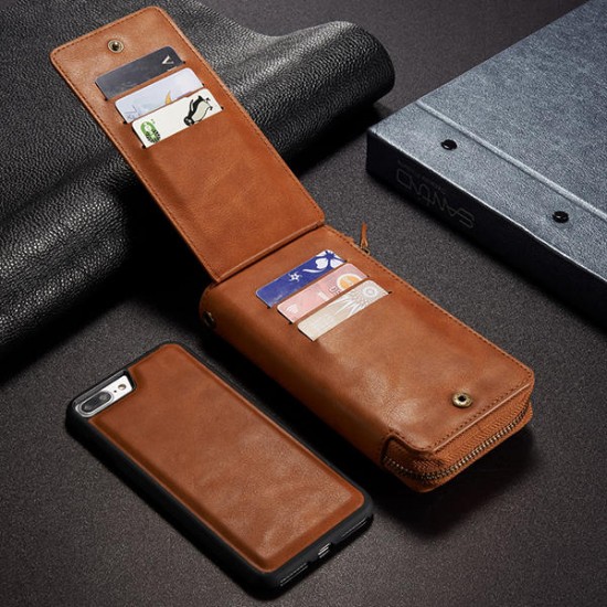 Women Men Imitation Leather Phone Case Card Holder Phone Bag Crossbody Bag For Iphone 7 Plus