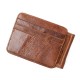 12 Card Slots Men Genuine Leather Minimalist Vintage Wallet Casual Business Card Holder