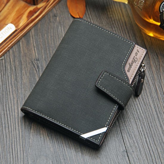 14 Card Slots Men PU Leather Vertical Tri-fold Wallet Multifunctional Leisure Card Holder 14 Card Slots Men PU Leather Vertical Tri-fold Wallet Multifunctional Leisure Card Holder
