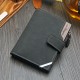 14 Card Slots Men PU Leather Vertical Tri-fold Wallet Multifunctional Leisure Card Holder