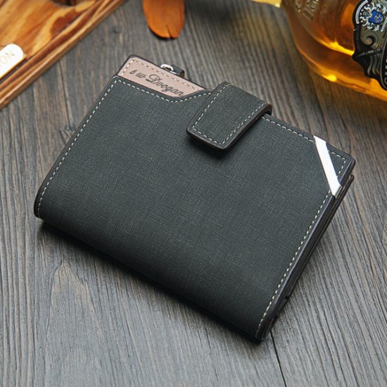 14 Card Slots Men PU Leather Vertical Tri-fold Wallet Multifunctional Leisure Card Holder 14 Card Slots Men PU Leather Vertical Tri-fold Wallet Multifunctional Leisure Card Holder
