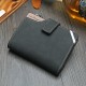 14 Card Slots Men PU Leather Vertical Tri-fold Wallet Multifunctional Leisure Card Holder