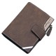 14 Card Slots Men PU Leather Vertical Tri-fold Wallet Multifunctional Leisure Card Holder