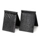 4 Card Slots PU Leather Wallet Crocodile Snake Scale Card Holder Coin Purse For Men