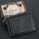 5 Card Slots Card Holder Genuine Leather Wallet Portable Casual Coin Purse For Men