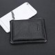 5 Card Slots Card Holder Genuine Leather Wallet Portable Casual Coin Purse For Men