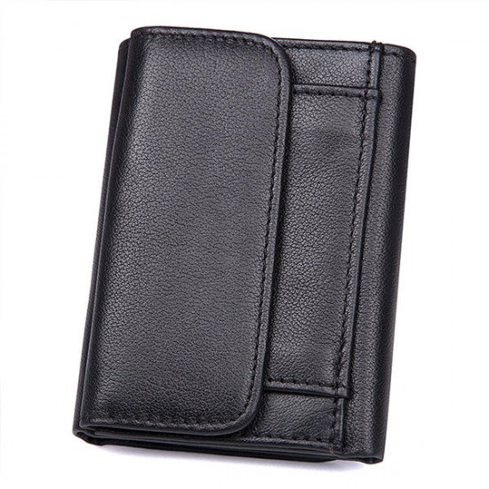 9 Card Slots Men Genuine Leather RFID Blocking Secure Wallet Minimalist Classic Card Holder 9 Card Slots Men Genuine Leather RFID Blocking Secure Wallet Minimalist Classic Card Holder